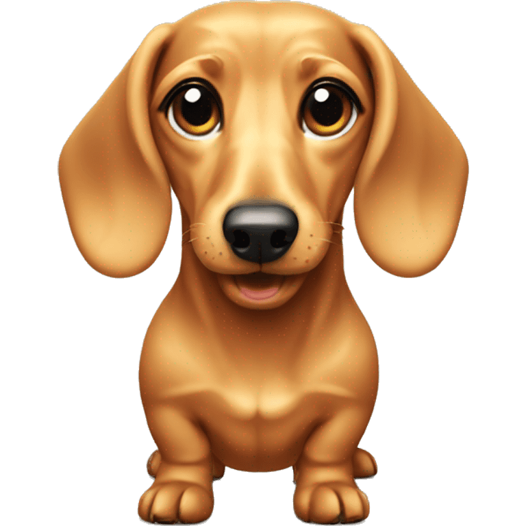 Blonde dachshund emoji