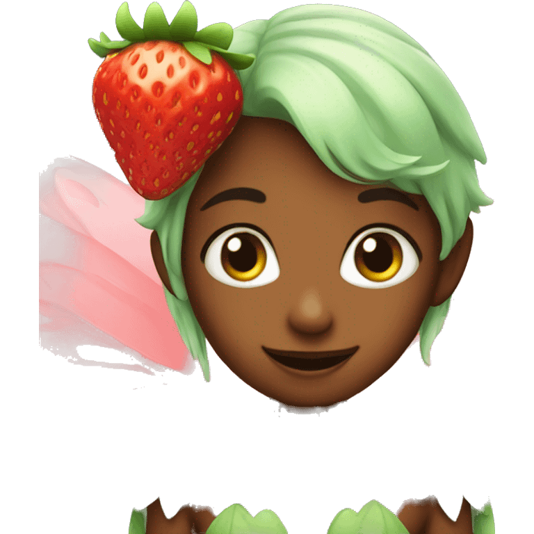 Fairy of strawberry emoji