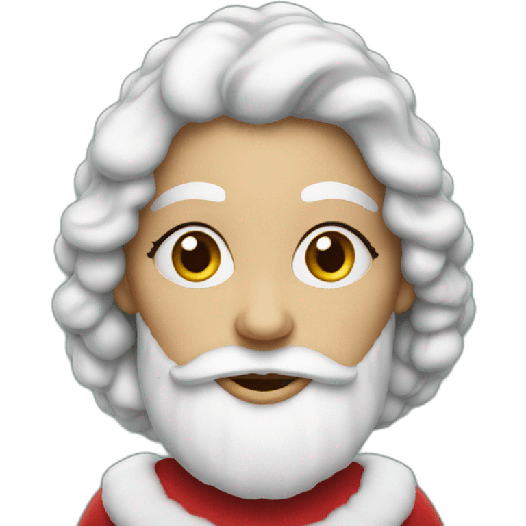 Mrs. Claus With White Beard emoji