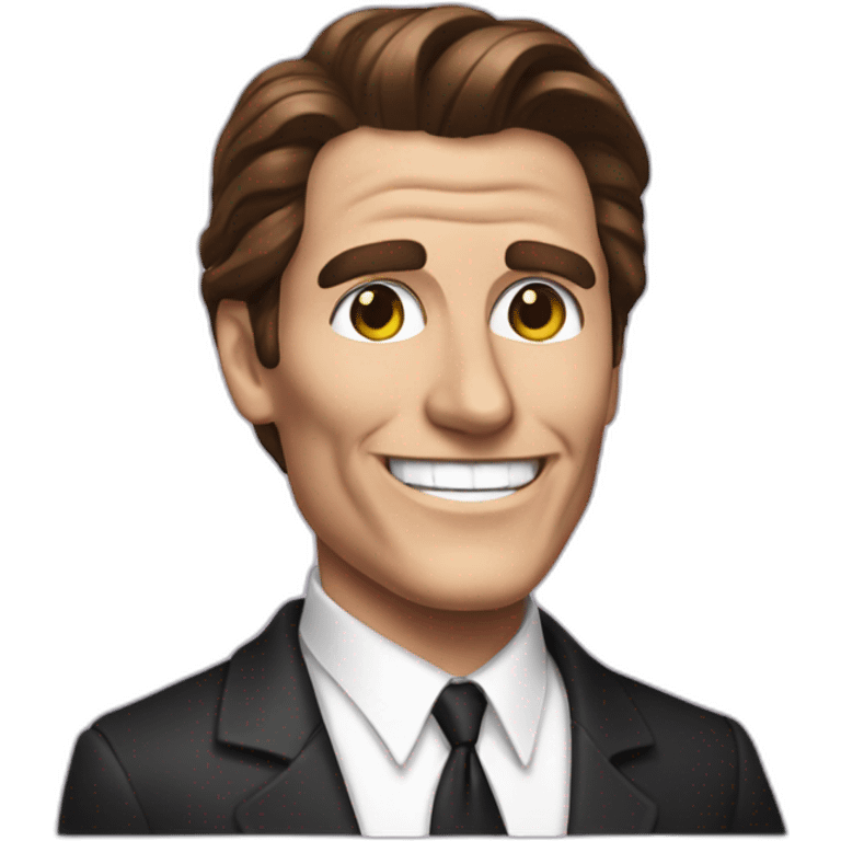 Patrick bateman, smile emoji