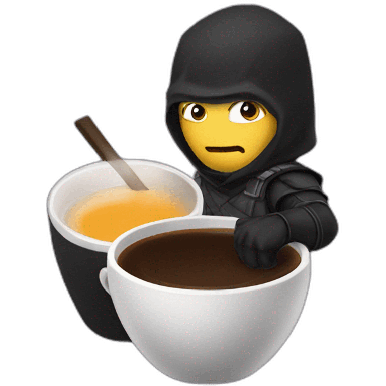 ninja-drink-cofee emoji