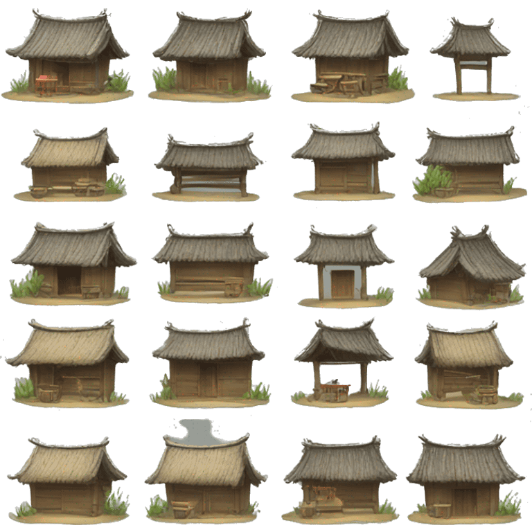 Chinese village hut emoji