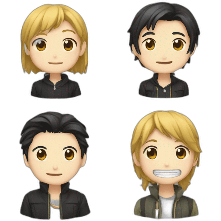 Reki kyan and langa hasegawa emoji