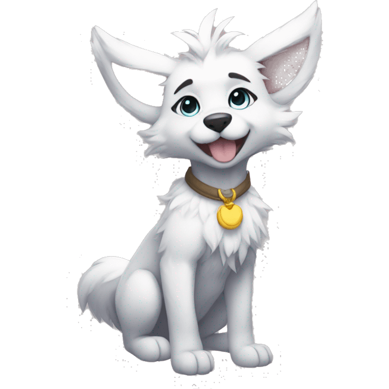 Anthro Fur-Sona Puppy-Fakémon Full Body emoji