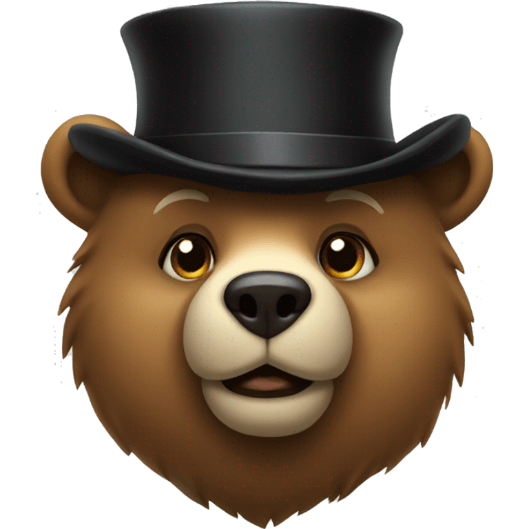 Bear with a tophat emoji