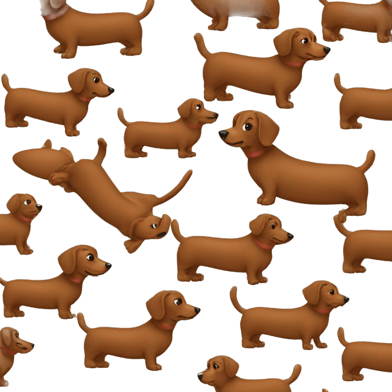 Wiener dog brown emoji