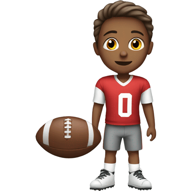 children with football emoji