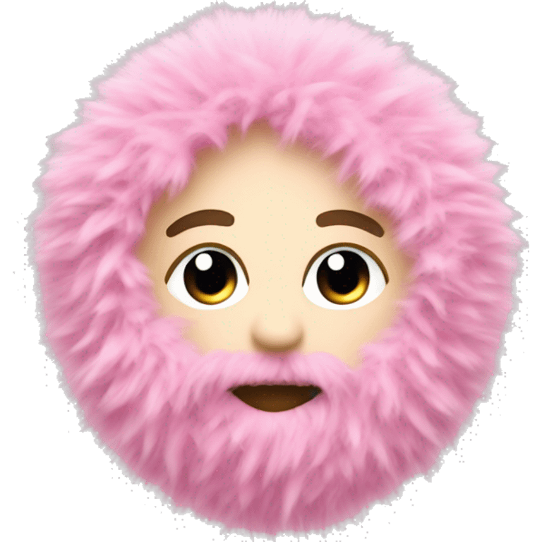 text “потанцуем” in pink fluffy emoji