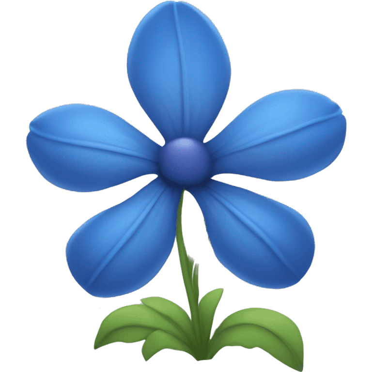 Blue flower emoji