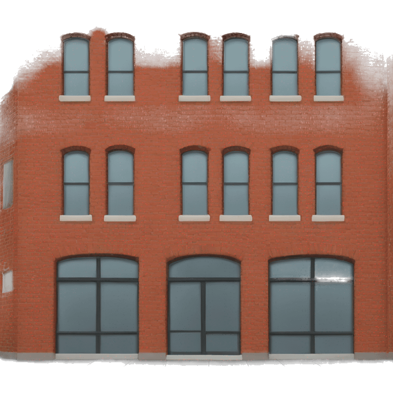 Red brick building  emoji