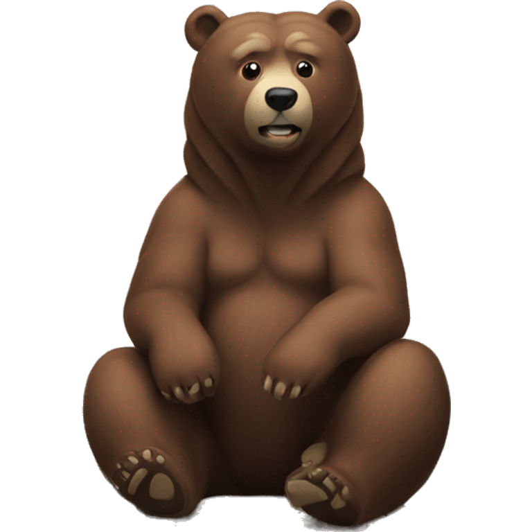 Kola bear on top of a mountain  emoji