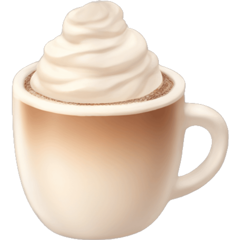 Hot coco cream aesthetic emoji