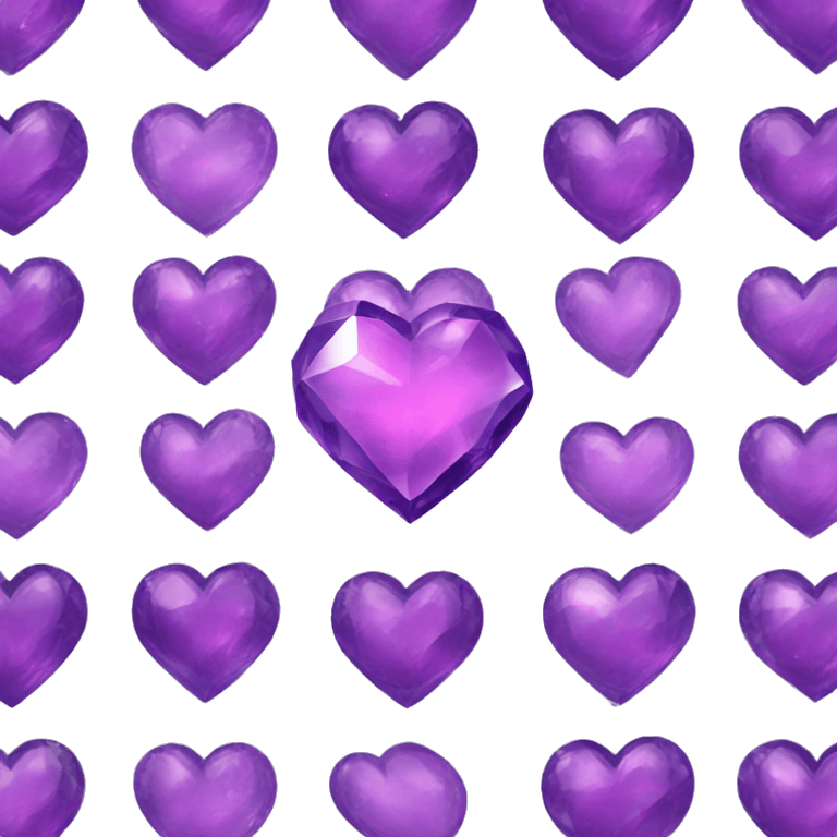 purple crystal spinning heart animated emoji