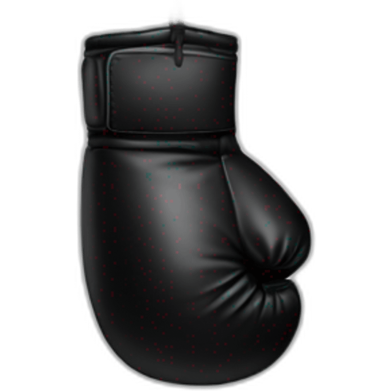 black boxing glove emoji