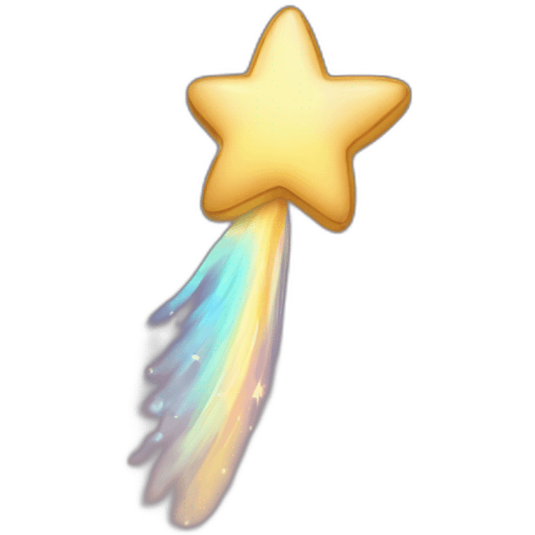 very cute shooting star emoji