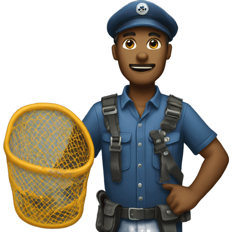 Dog catcher net emoji