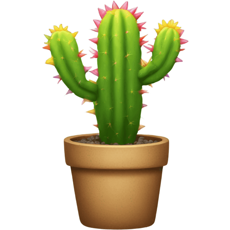 Rainbow cactus  emoji