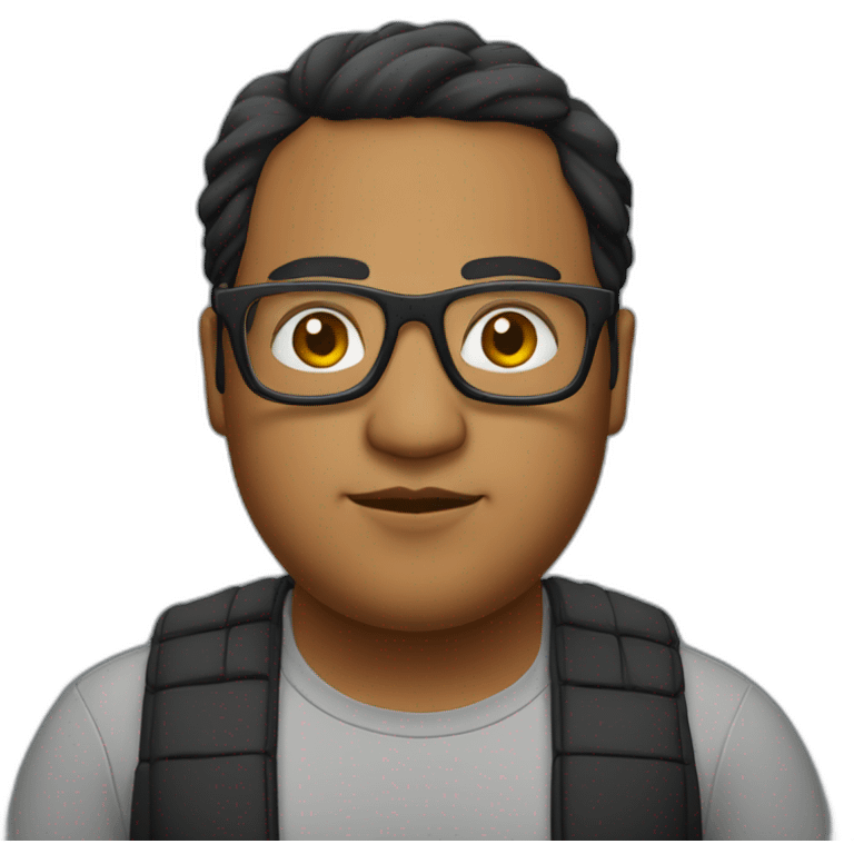 chubby-indian-black-framed-glasses-it-guy emoji