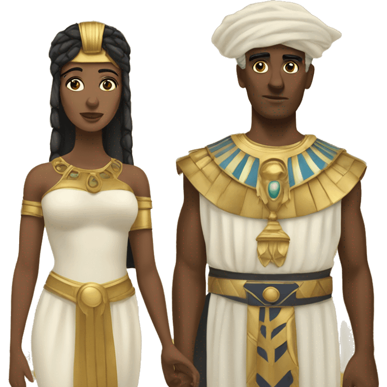 Julius cesar and cleopatre emoji