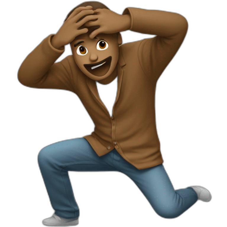 Un homme qui dab emoji