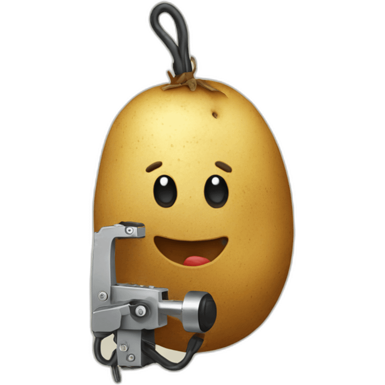 Potatoe with a tattoo machine emoji