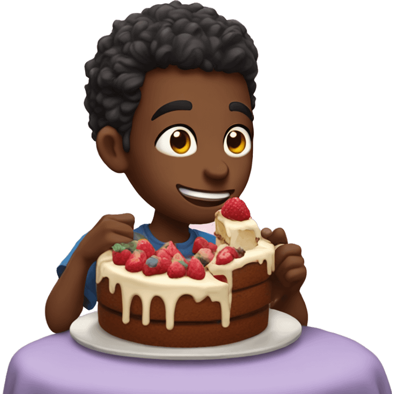 shamar eating cake emoji