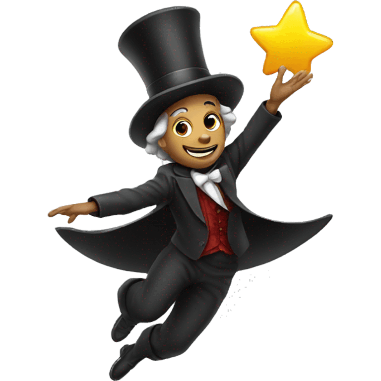 Magician floating  emoji