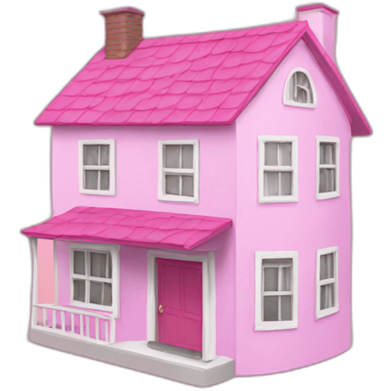 pink house with hearts front emoji