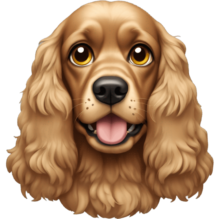 Scary Tan cocker spaniel  emoji