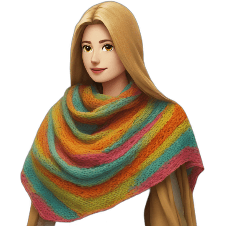 colourful shawl emoji