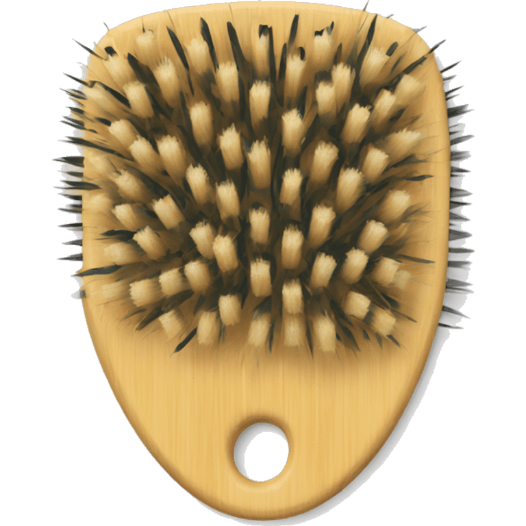 Bamboo hair brush emoji