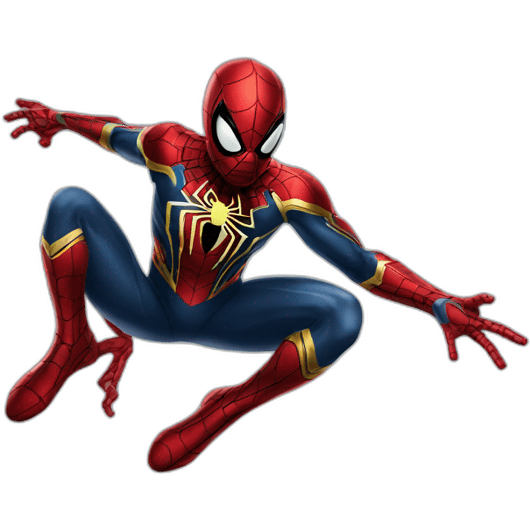 iron spider man flying emoji