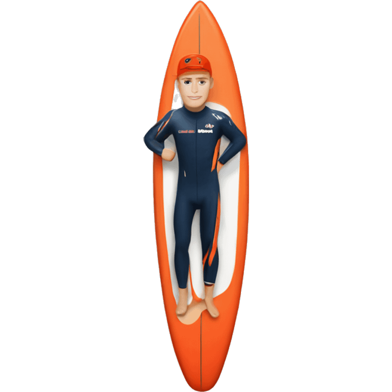 Max verstappen on a surfboard emoji