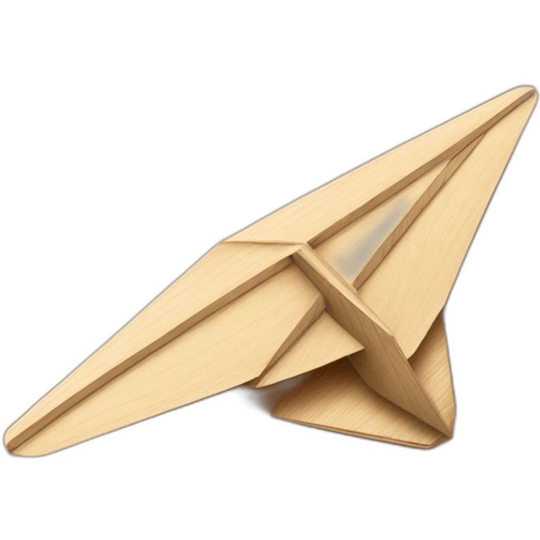 wooden paper plane emoji