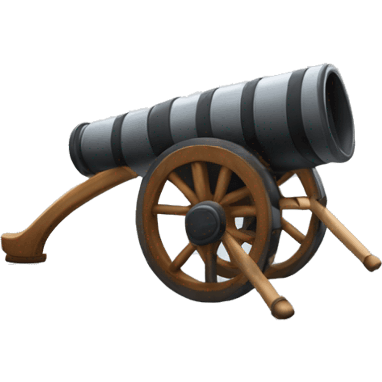 Cannon with hockey emoji