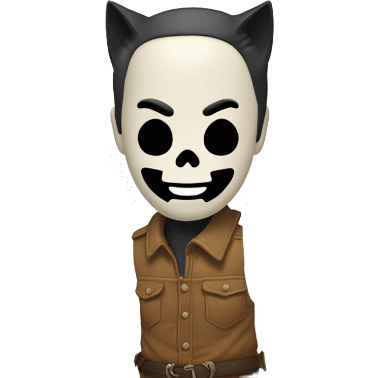 Crea un emoji con el personaje la muerte de la película el gato con botas  emoji