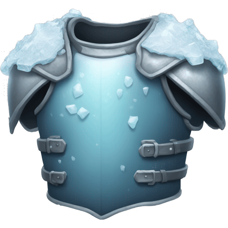 torso armor covered in ice emoji