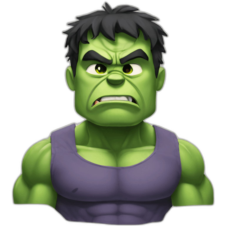 Sad hulk emoji