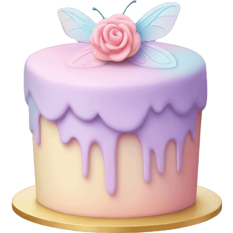 Fairy pastel cake emoji