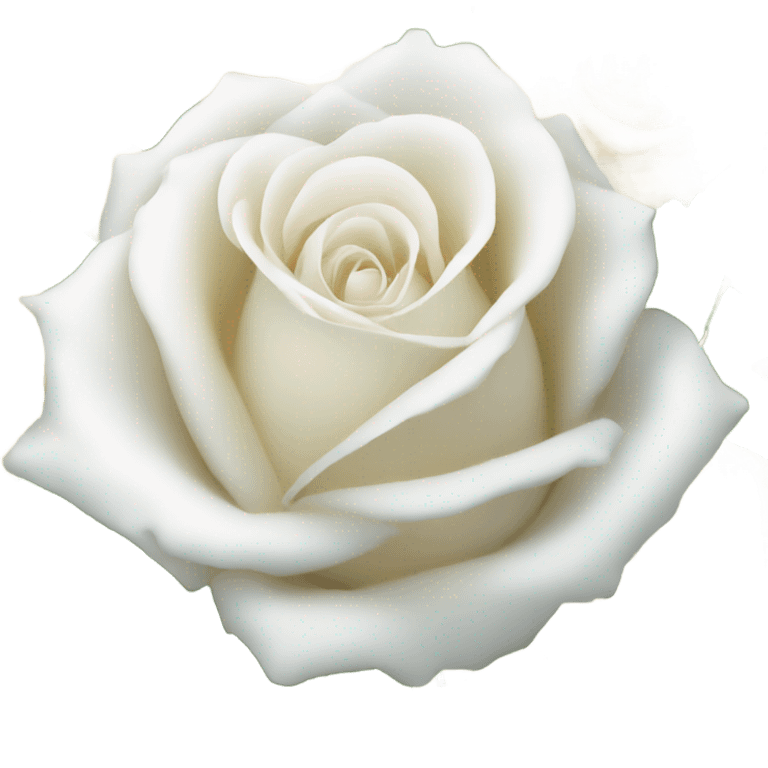 white rose boquet emoji