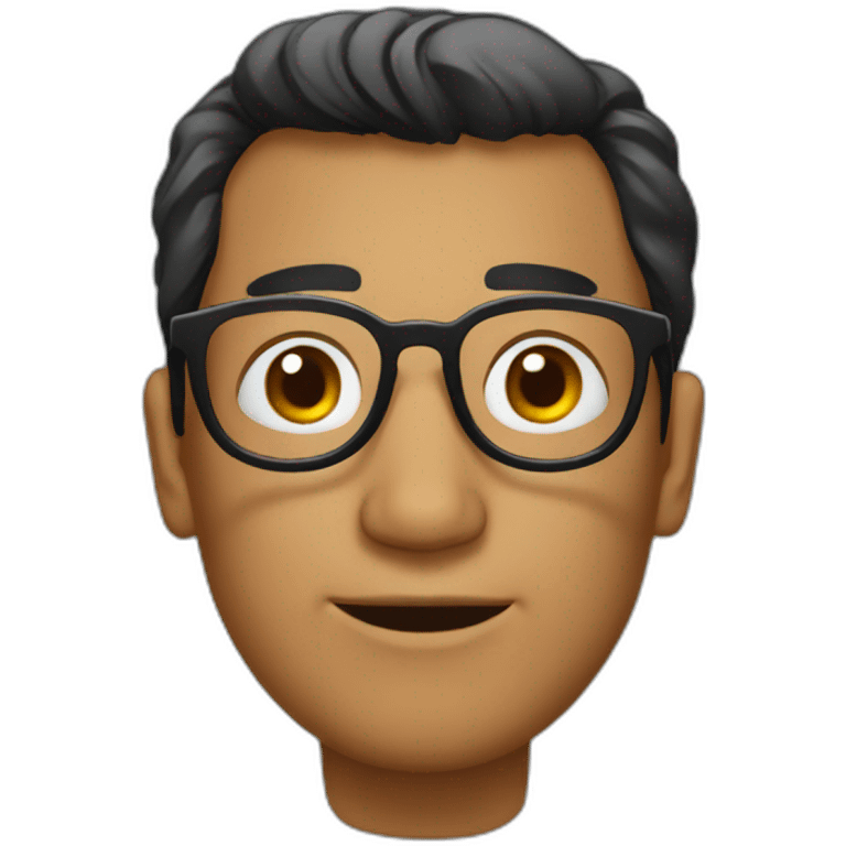 bolivian man with glasses emoji