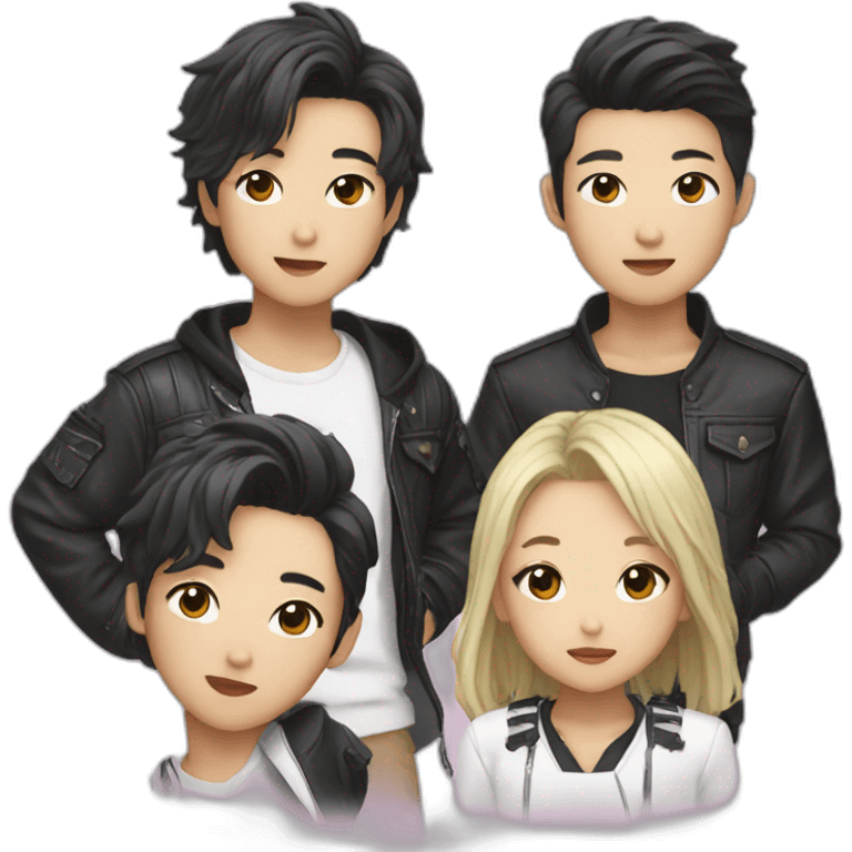 K pop music group emoji