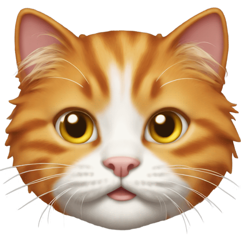 Ginger Cat with crinkle emoji