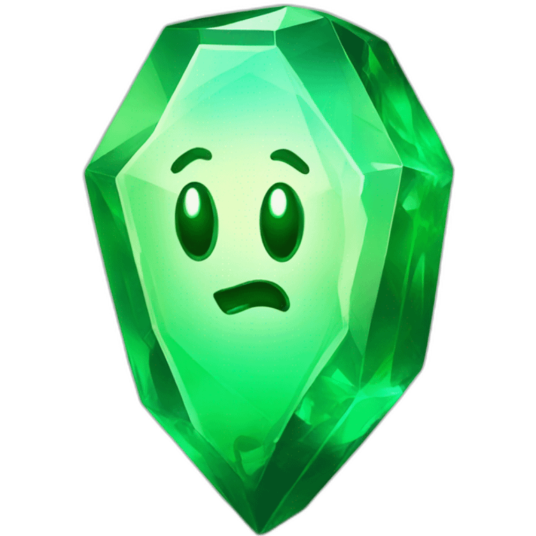 uranium glowing green crystal emoji