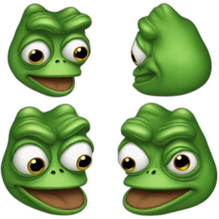 Pepe the frog saying i dont know emoji