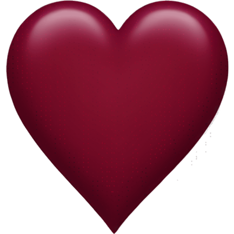 burgundy heart emoji