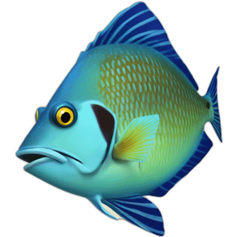 hawaiian state trigger fish emoji