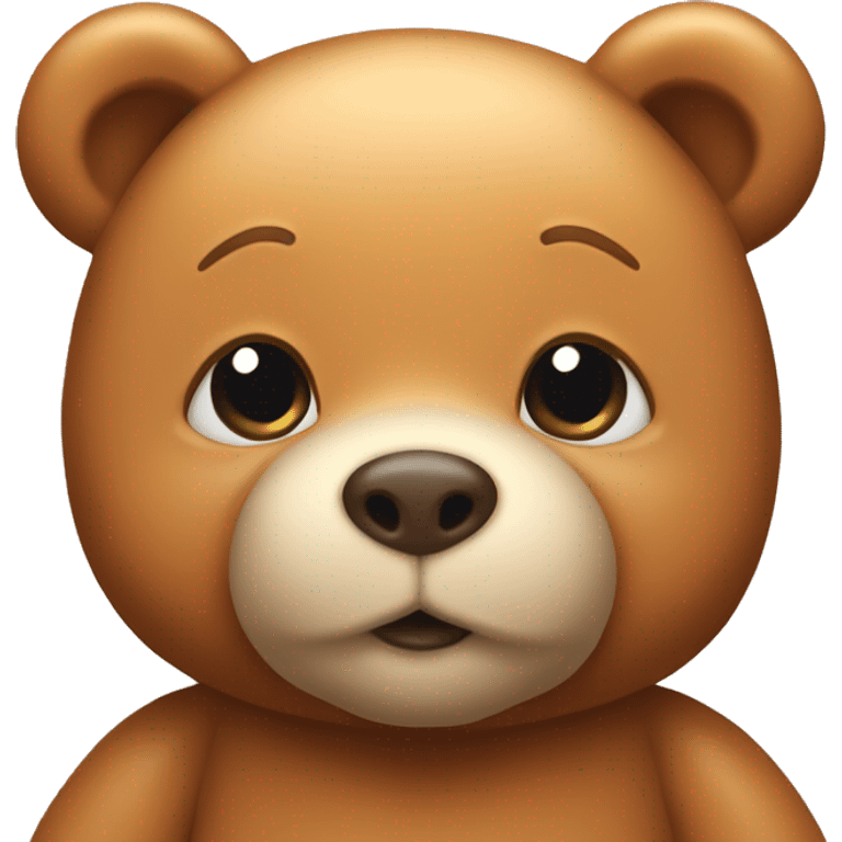 Cute Caramel teddy bear  emoji