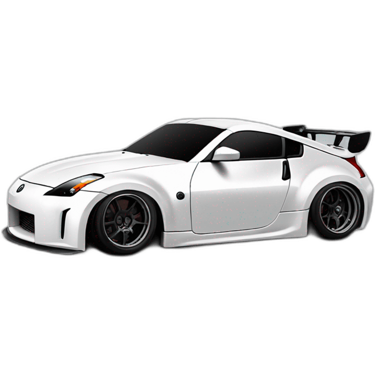 350z drift tuning white emoji