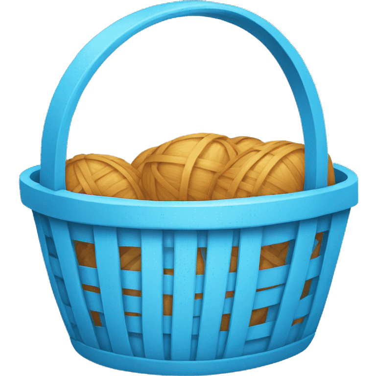 Sky Blue Basket emoji